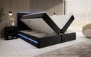Boxspringbett Voyage mat LED a Späicherplaz a Samt