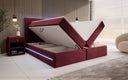 Boxspringbett Voyage mat LED a Späicherplaz a Samt