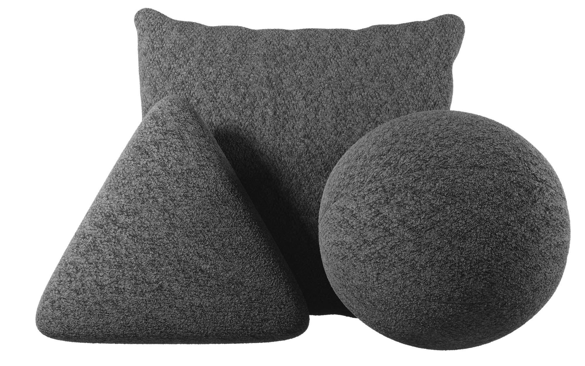 Zierkissen Set Gava/Sphere/Nook aus Bouclé