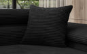 Loom square decorative cushions 40x40 made of corduroy