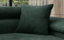 Loom square decorative cushions 40x40 made of corduroy
