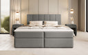 Aurelia Fabric Boxspring Bed with Storage