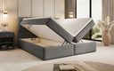 Aurelia Fabric Boxspring Bed with Storage