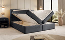 Aurelia Fabric Boxspring Bed with Storage