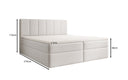 Aurelia Fabric Boxspring Bed with Storage