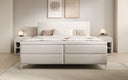 Leona Box Spring Bed in Faux Leather with Storage
