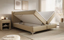 Leona Box Spring Bed in Faux Leather with Storage