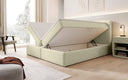 Lit boxspring Eleonora Bouclé avec espace de rangement
