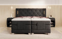 Livano Velvet Electrically Adjustable Box Spring Bed with LED