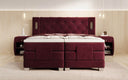 Livano Velvet Electrically Adjustable Box Spring Bed with LED