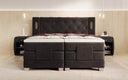 Livano Velvet Electrically Adjustable Box Spring Bed with LED
