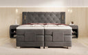 Livano Velvet Electrically Adjustable Box Spring Bed with LED