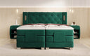 Livano Velvet Electrically Adjustable Box Spring Bed with LED