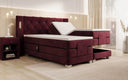Livano Velvet Electrically Adjustable Box Spring Bed with LED