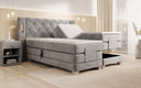 Livano Velvet Electrically Adjustable Box Spring Bed with LED