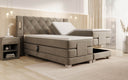 Livano Velvet Electrically Adjustable Box Spring Bed with LED