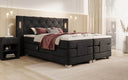 Livano Velvet Electrically Adjustable Box Spring Bed with LED