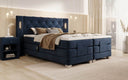Livano Velvet Electrically Adjustable Box Spring Bed with LED