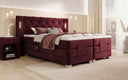 Livano Velvet Electrically Adjustable Box Spring Bed with LED