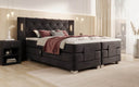 Livano Velvet Electrically Adjustable Box Spring Bed with LED