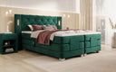 Livano Velvet Electrically Adjustable Box Spring Bed with LED