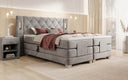Livano Velvet Electrically Adjustable Box Spring Bed with LED