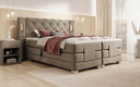Livano Velvet Electrically Adjustable Box Spring Bed with LED