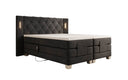 Livano Velvet Electrically Adjustable Box Spring Bed with LED