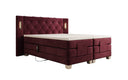Livano Velvet Electrically Adjustable Box Spring Bed with LED