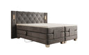 Livano Velvet Electrically Adjustable Box Spring Bed with LED