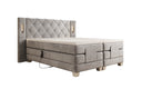 Livano Velvet Electrically Adjustable Box Spring Bed with LED