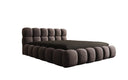Lit capitonné designer Boston Velours avec espace de rangement