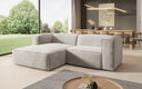 Designer corner sofa Comfy Mini in velvet