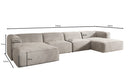 Designer Sofa Comfy U a Samt