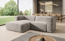 Designer corner sofa Comfy Mini in velvet