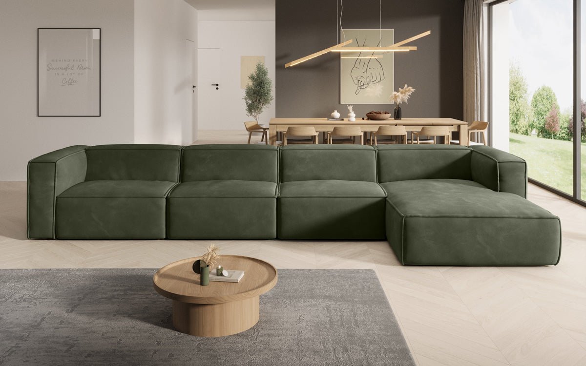 Designer Sofa Comfy L Maxi in Velvet