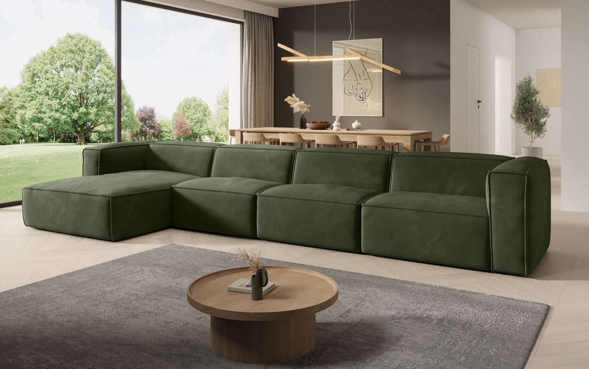 Designer Sofa Comfy L Maxi in Velvet