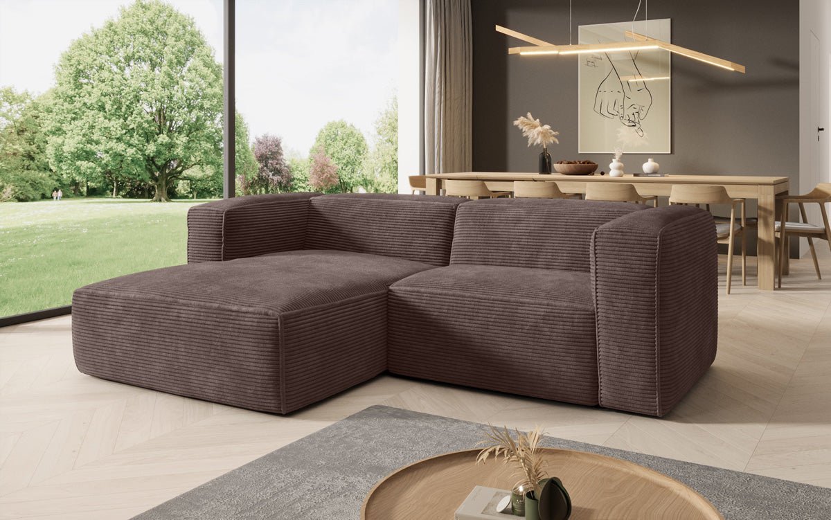 Designer Sofa Comfy L Mini in Corduroy