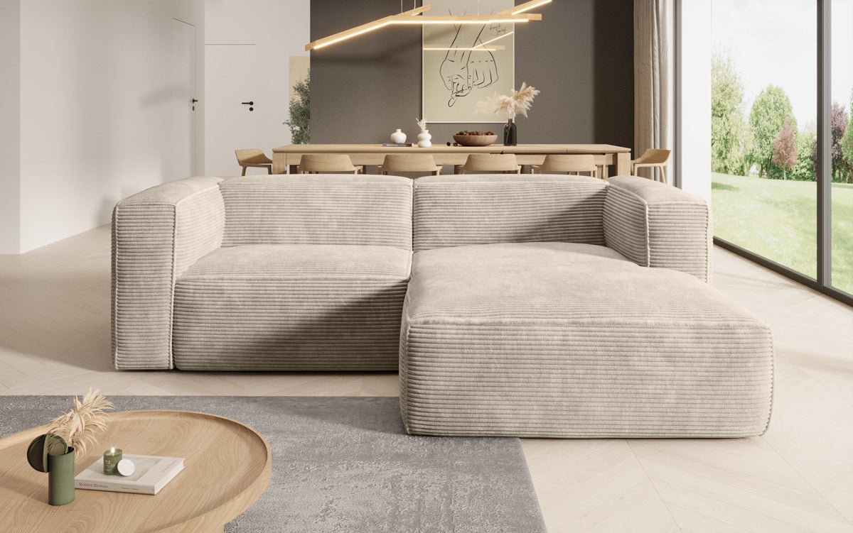 Designer Sofa Comfy L Mini in Corduroy