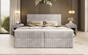 Soft Box Spring Bed in Corduroy with Storage