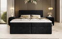 Soft Box Spring Bed in Corduroy with Storage