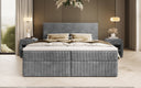 Soft Box Spring Bed in Corduroy with Storage
