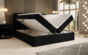Soft Box Spring Bed in Corduroy with Storage