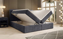 Soft Box Spring Bed in Corduroy with Storage