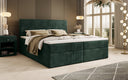 Soft Box Spring Bed in Corduroy with Storage