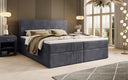 Soft Box Spring Bed in Corduroy with Storage