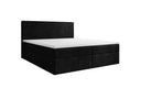 Soft Box Spring Bed in Corduroy with Storage