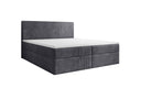 Soft Box Spring Bed in Corduroy with Storage