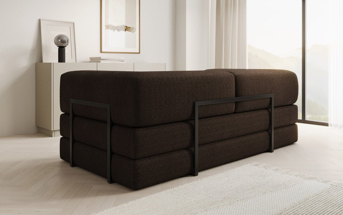 Designer Sofa Lazy 3 Sëtzer a Bouclé