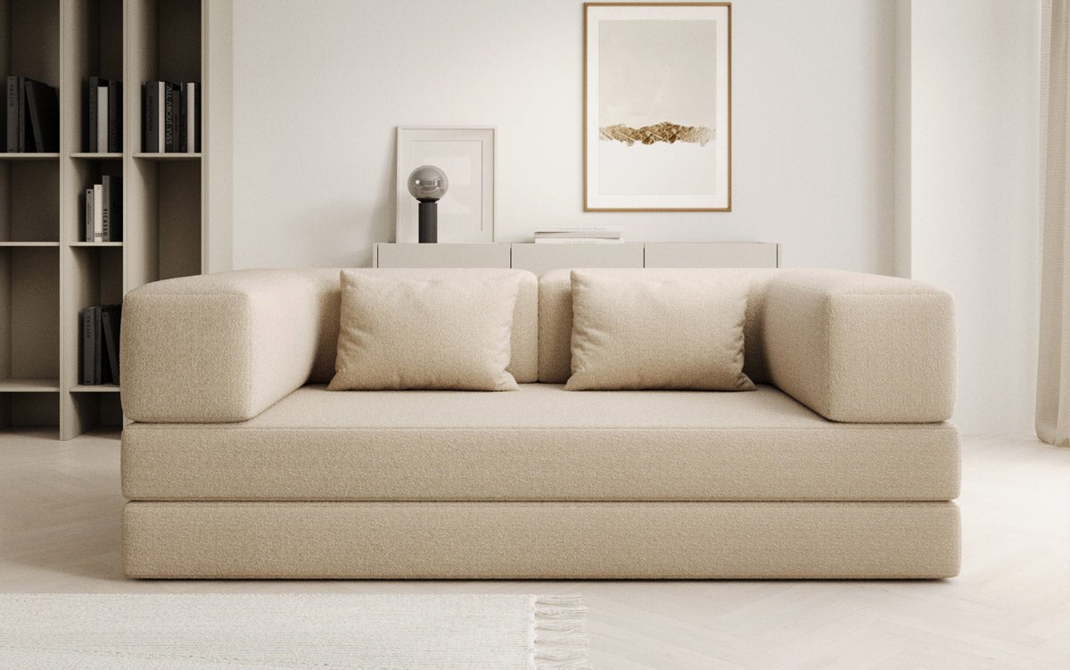 Designer Sofa Lazy 3 Sëtzer a Bouclé